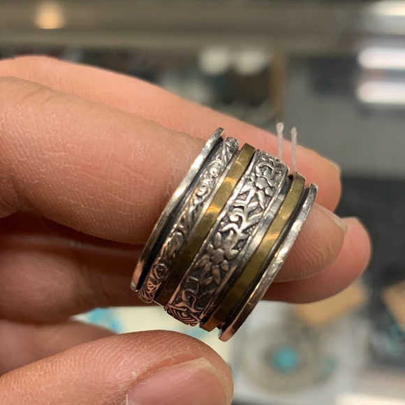 Silpada 925 Spinner Ring S9 - Picture 2 of 2